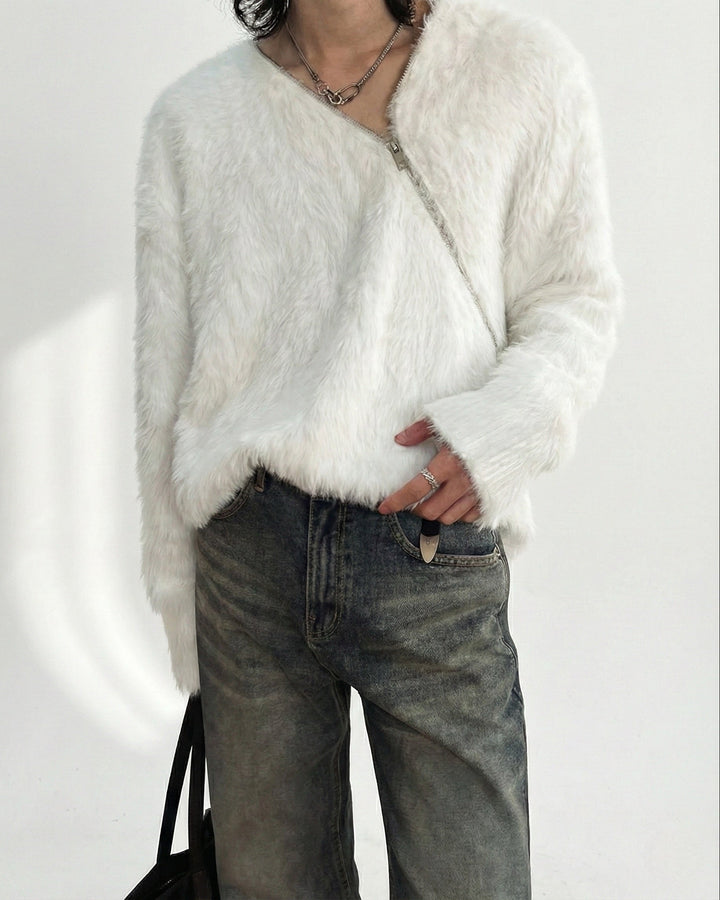 フェザータッチジップニット Ril 5996