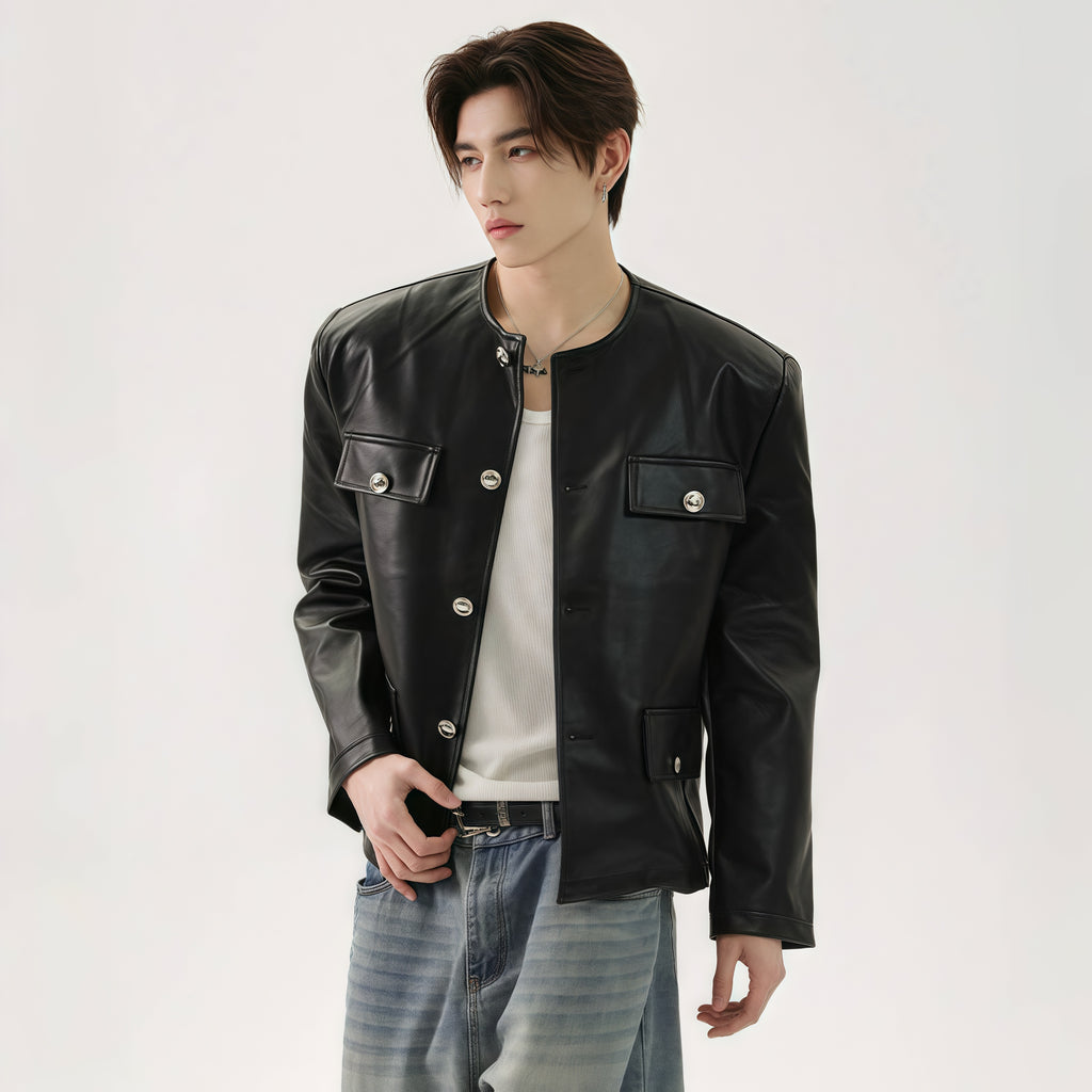 ノーカラーレザージャケット Ril 5816 – Rillfy