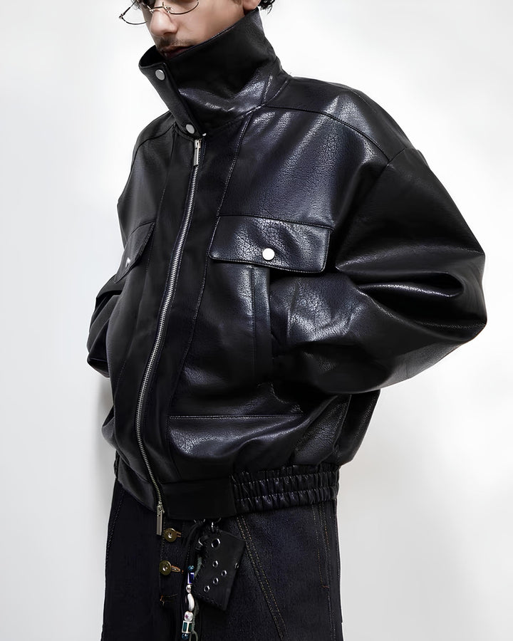 2WAYカラーレザーブルゾン Ril 5995