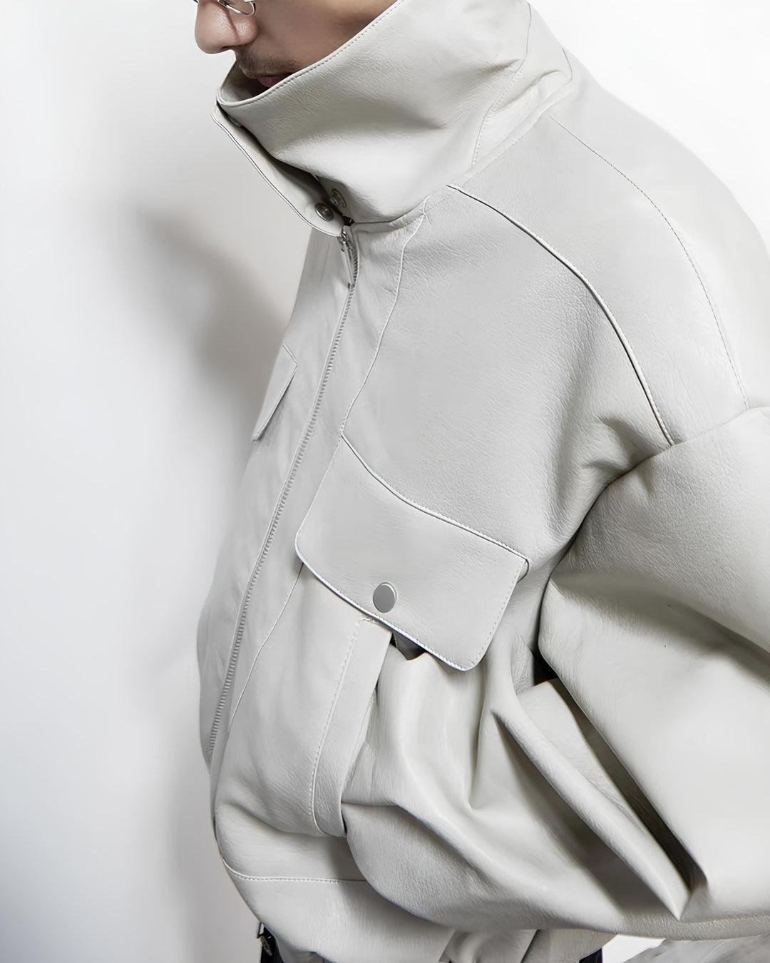 2WAYカラーレザーブルゾン Ril 5995