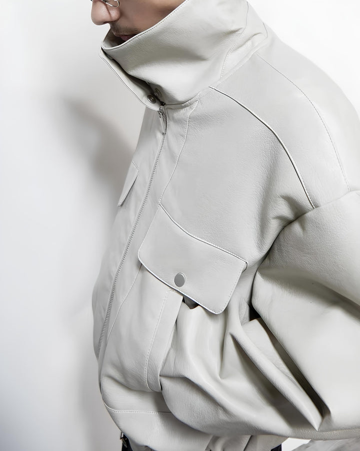 2WAYカラーレザーブルゾン Ril 5995