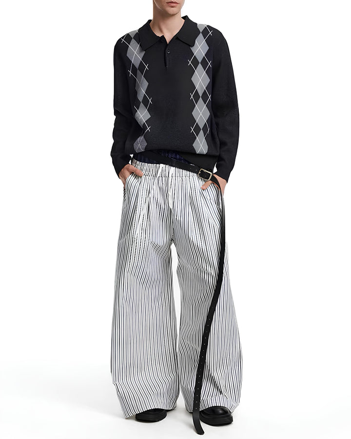 アーガイルチェックニットポロ Ril 6006