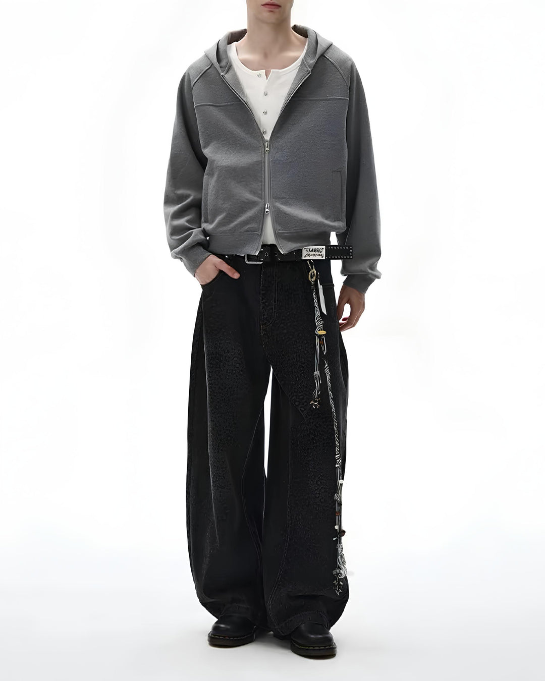 ラグランスリーブジップパーカー Ril 6007