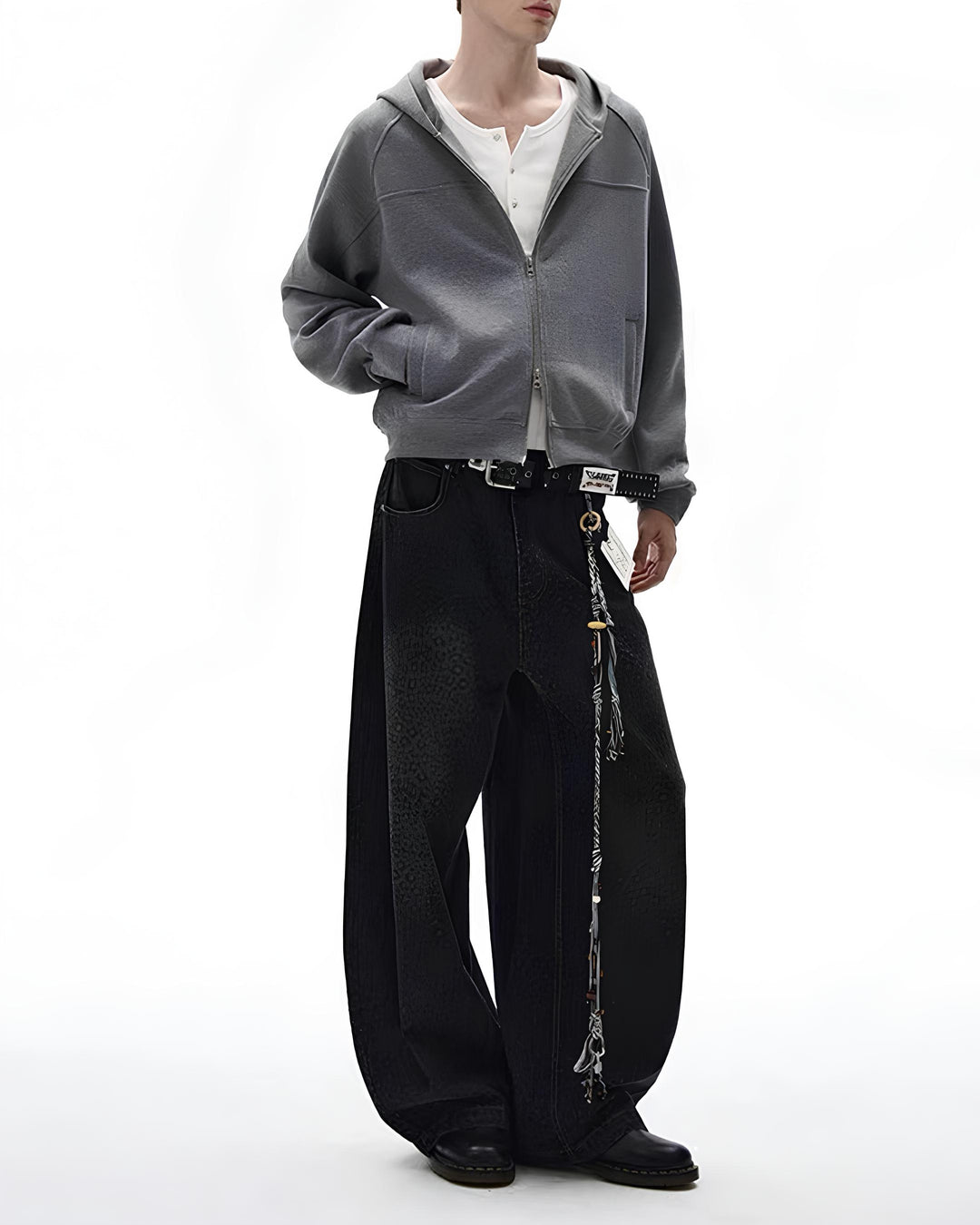 ラグランスリーブジップパーカー Ril 6007