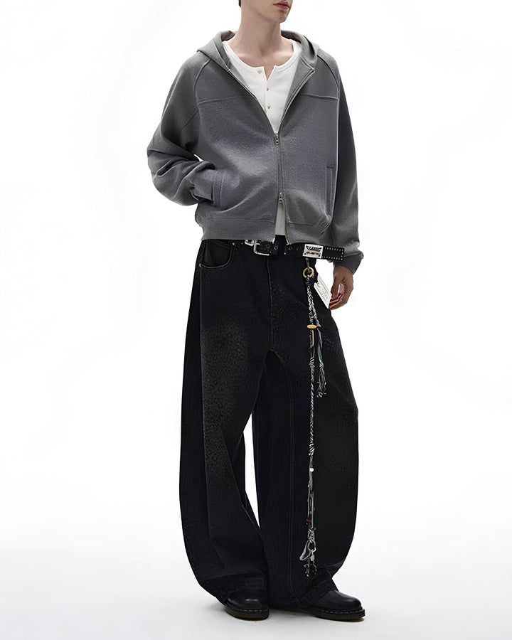 ラグランスリーブジップパーカー Ril 6007