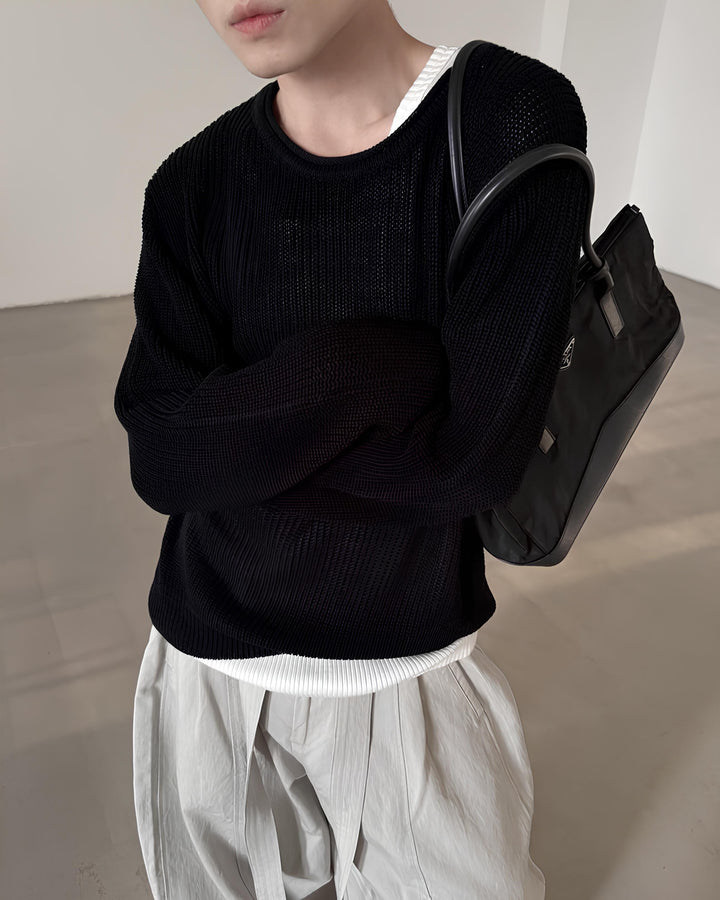 シースルーニットセーター Ril 6008