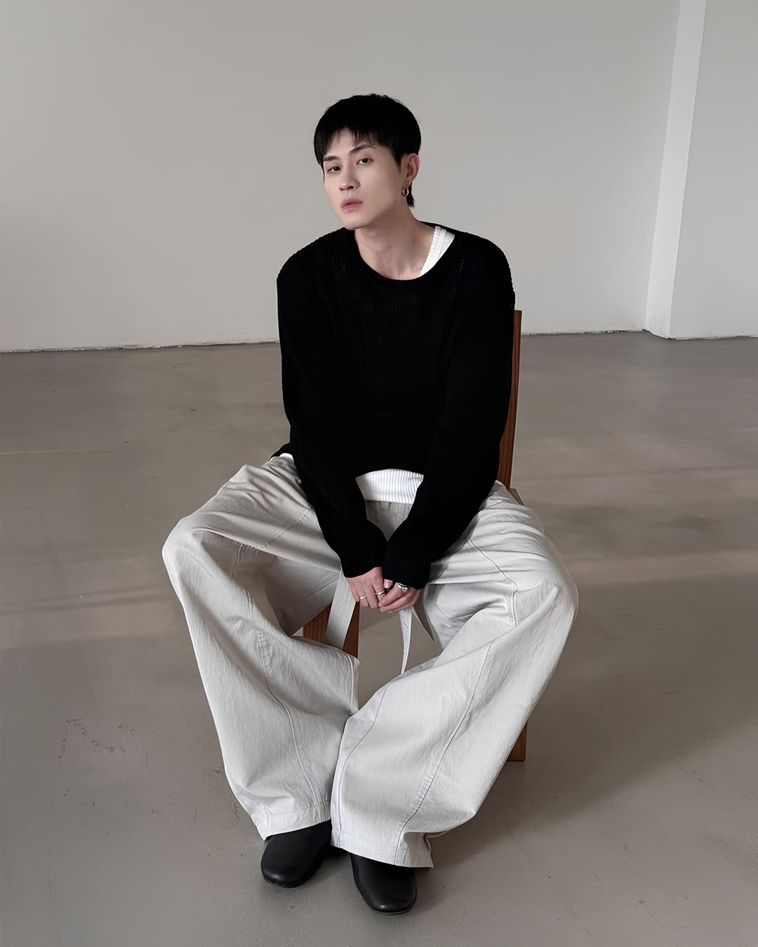 シースルーニットセーター Ril 6008