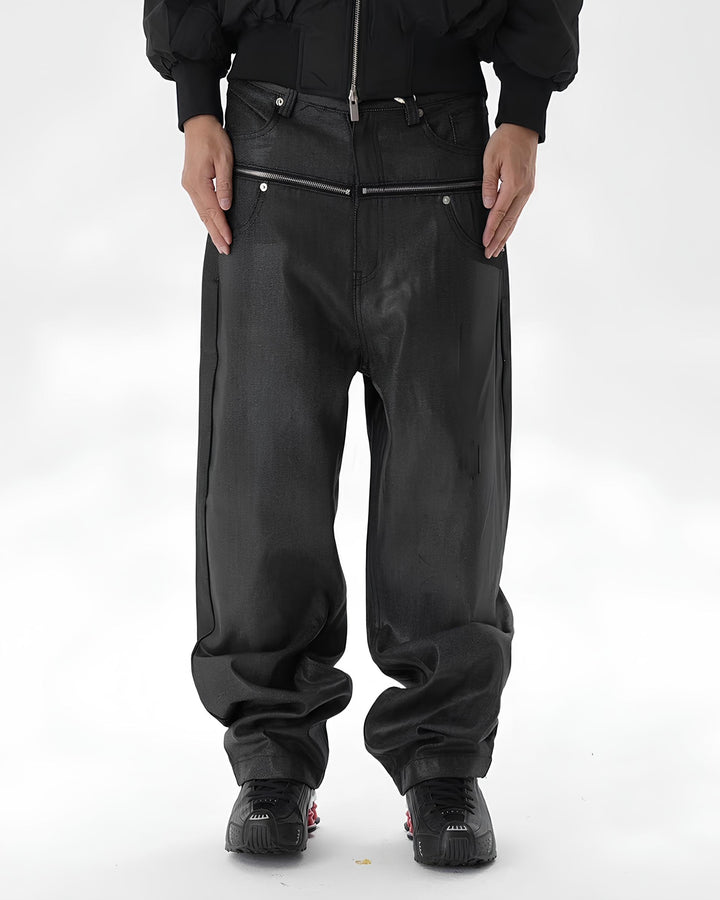 コーティングデニムジップパンツ Ril 6013