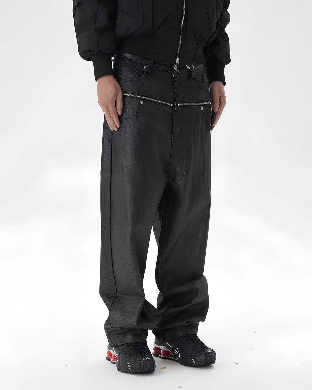 コーティングデニムジップパンツ Ril 6013