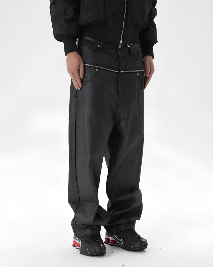 コーティングデニムジップパンツ Ril 6013