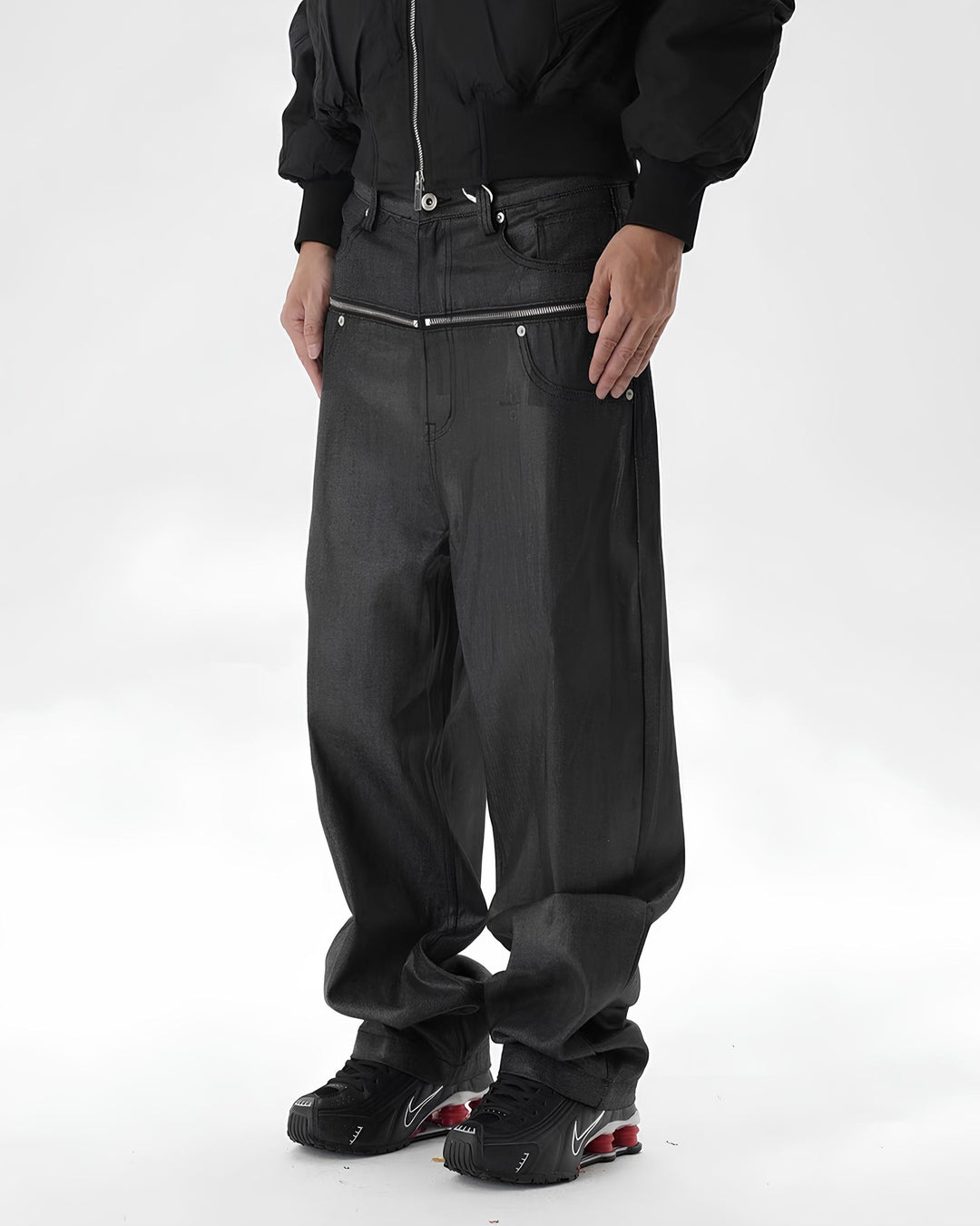 コーティングデニムジップパンツ Ril 6013