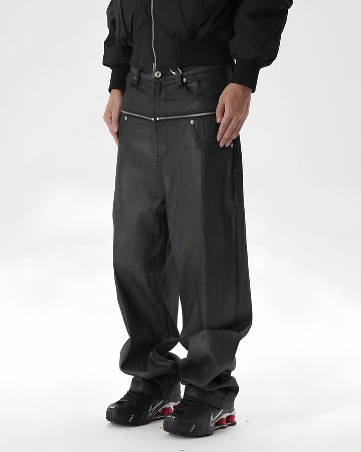 コーティングデニムジップパンツ Ril 6013