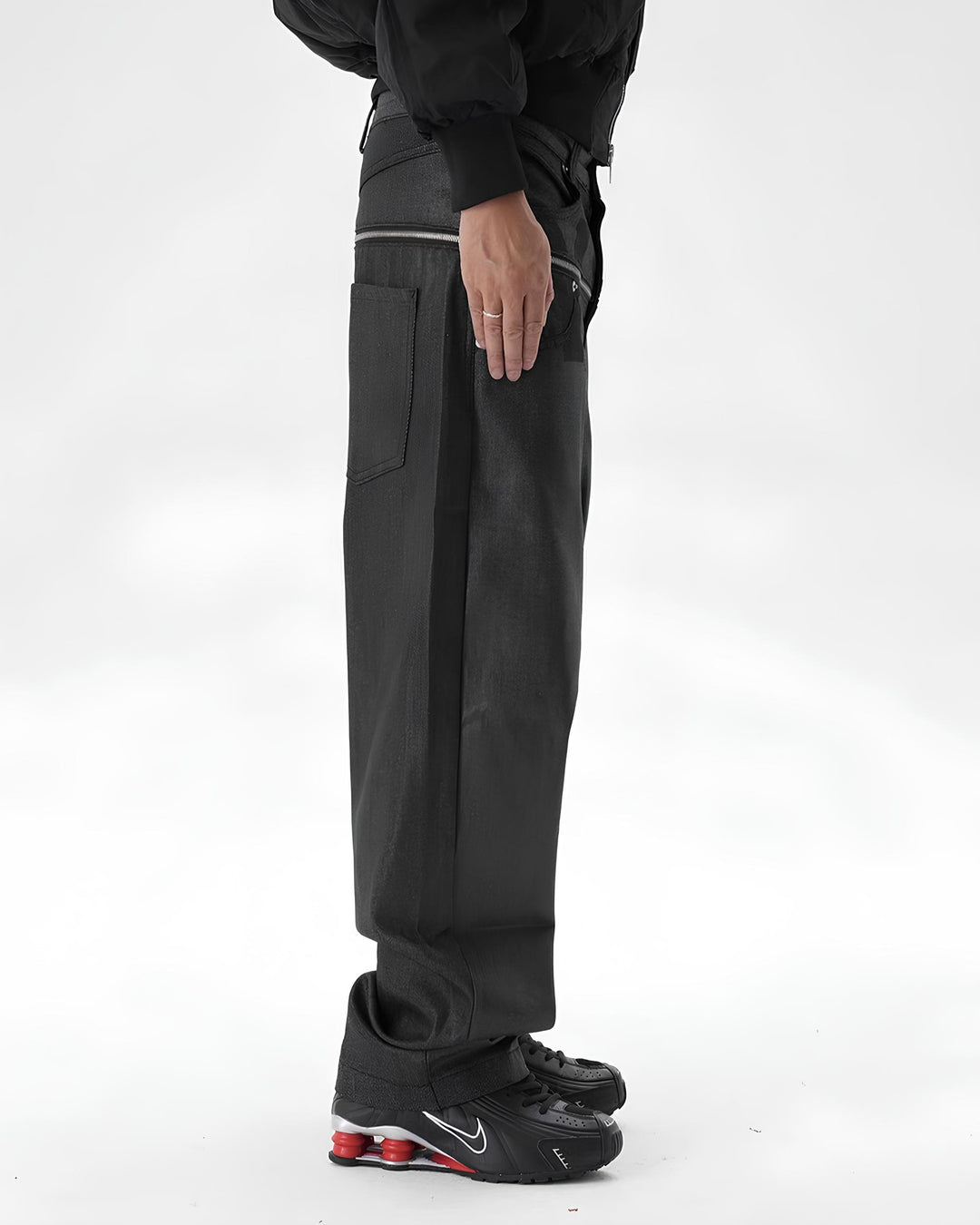 コーティングデニムジップパンツ Ril 6013