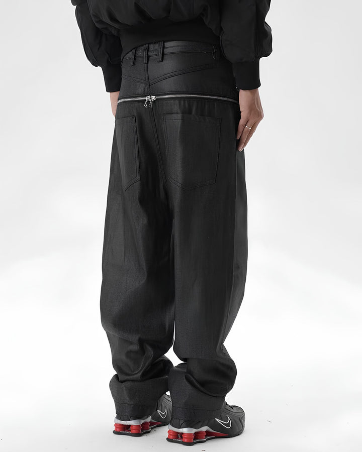 コーティングデニムジップパンツ Ril 6013