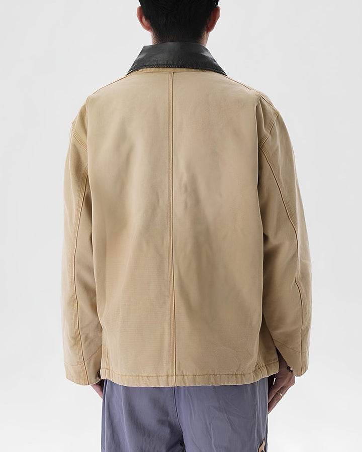 レザーカラーカバーオール Ril 6014