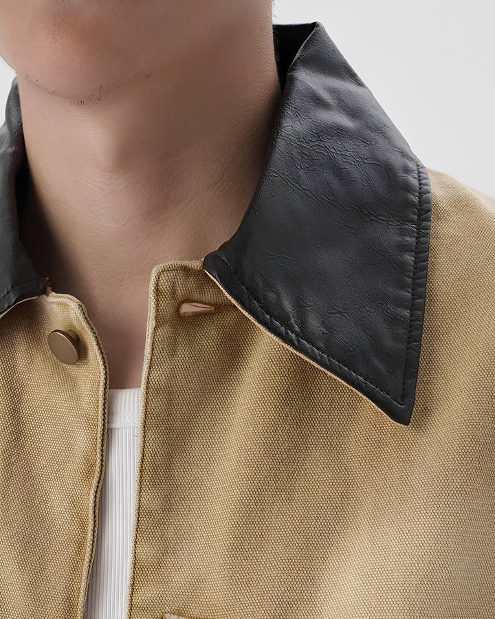 レザーカラーカバーオール Ril 6014