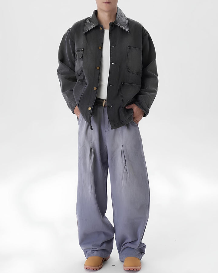 レザーカラーカバーオール Ril 6014