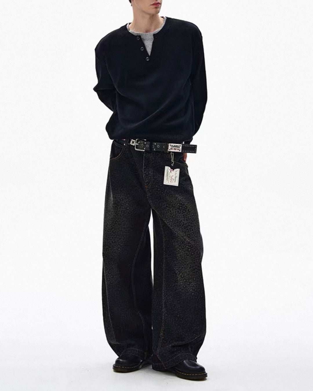 ヘンリーネックレイヤードセーター Ril 6015