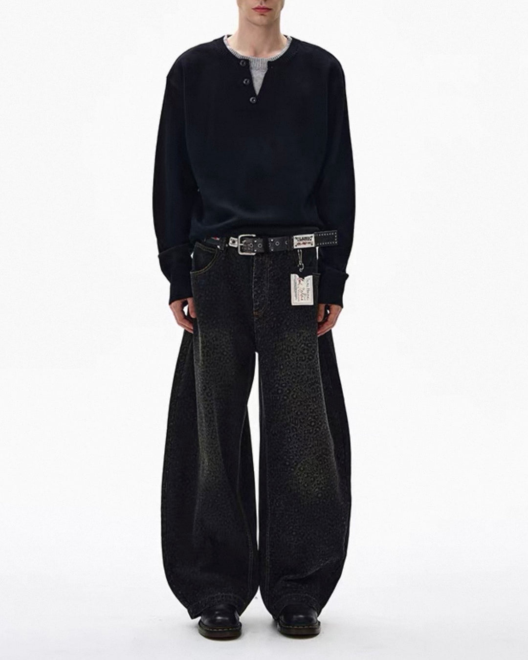 ヘンリーネックレイヤードセーター Ril 6015