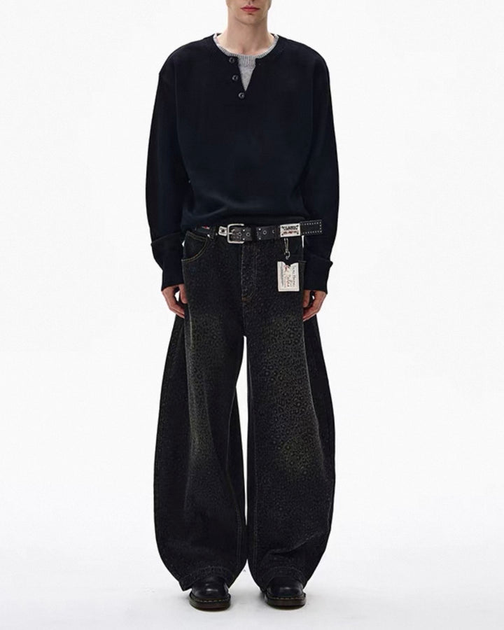 ヘンリーネックレイヤードセーター Ril 6015