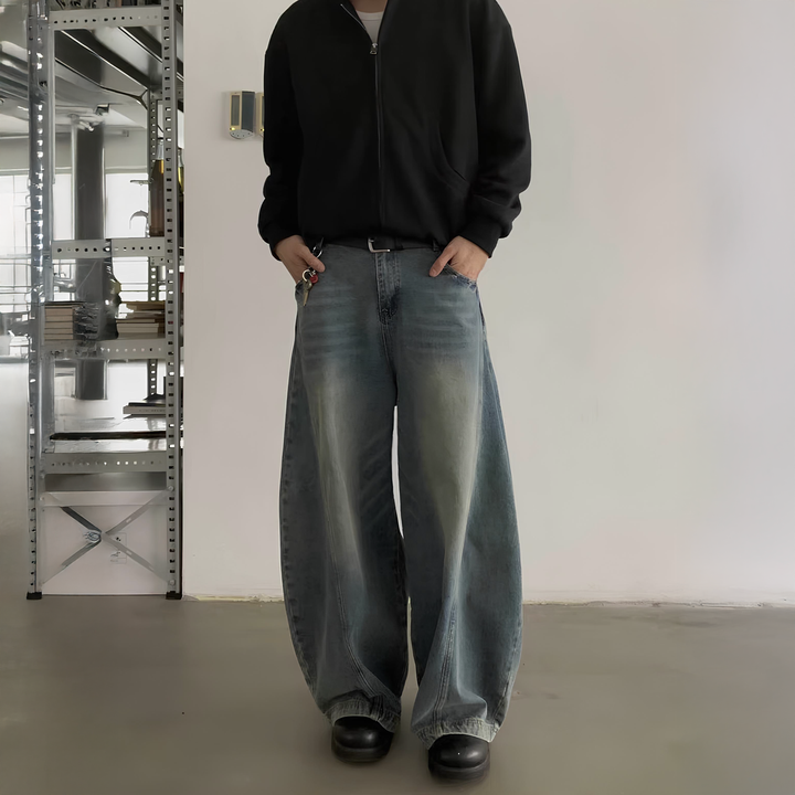 ウォッシュドバギーデニムパンツ Ril 5801