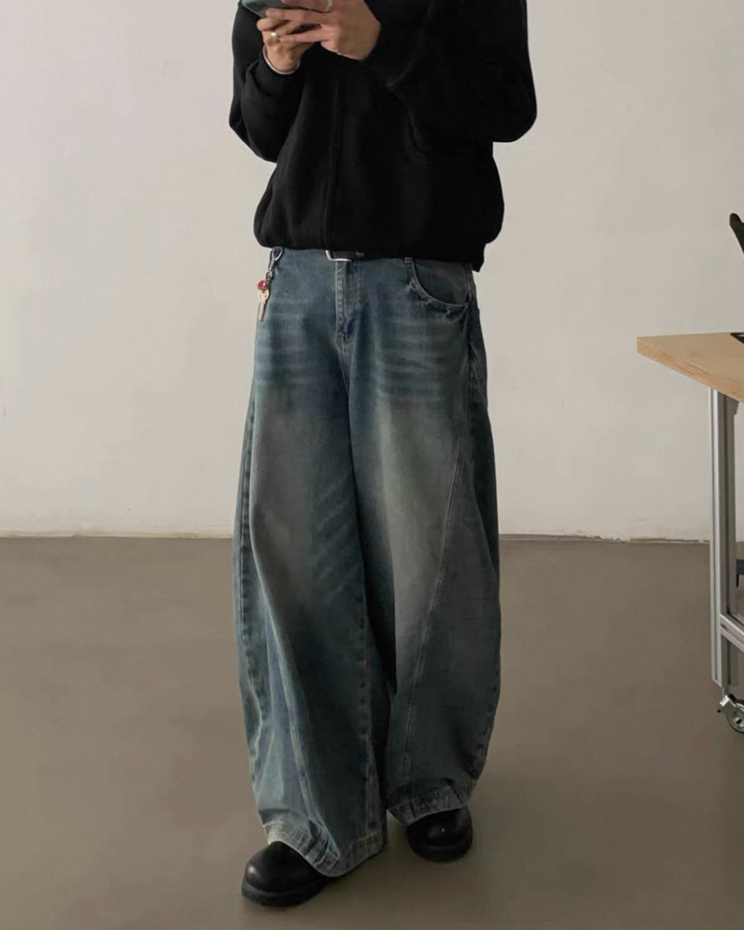 ウォッシュドバギーデニムパンツ Ril 5801