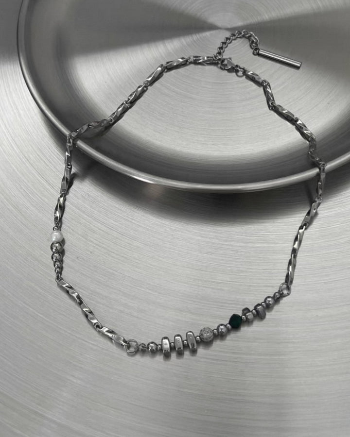 ミックスシルバーネックレス Ril 5820