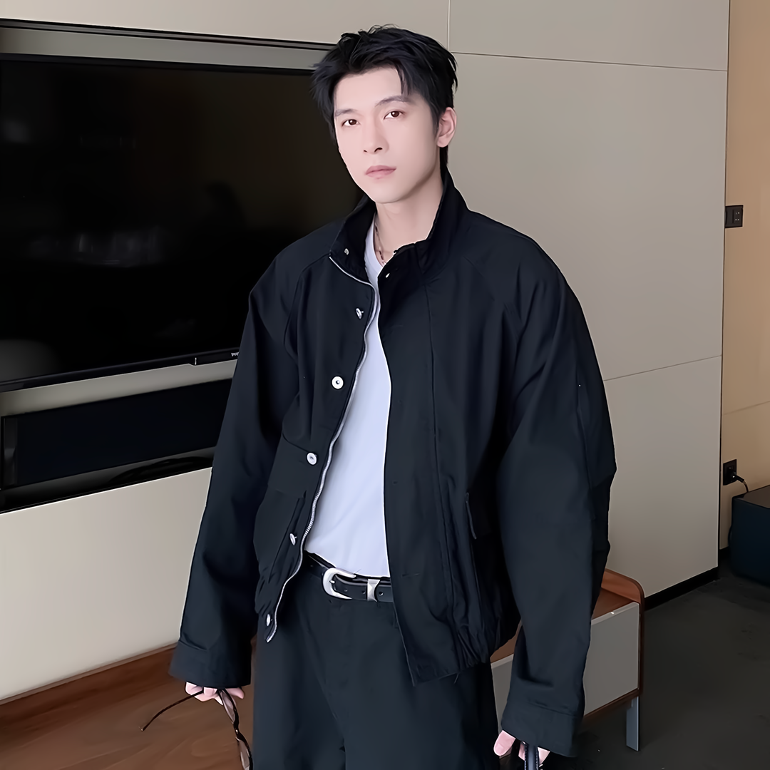 ジップアップクロップドブルゾンセットアップ  Ril 5841