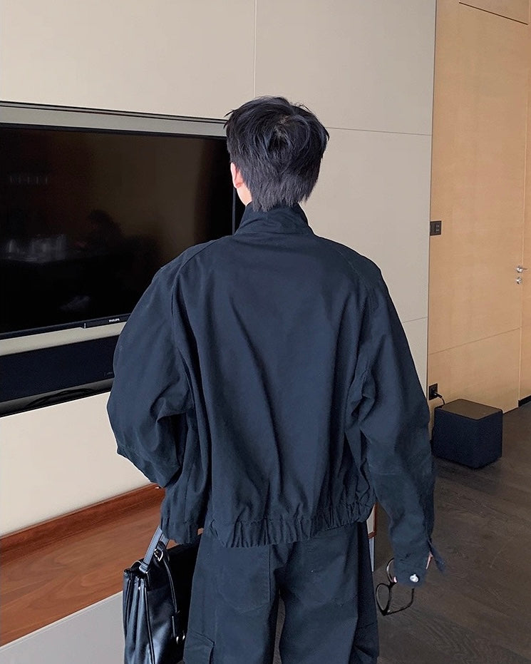 ジップアップクロップドブルゾンセットアップ  Ril 5841