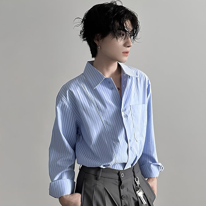 ストライプシャツ  Ril 5843