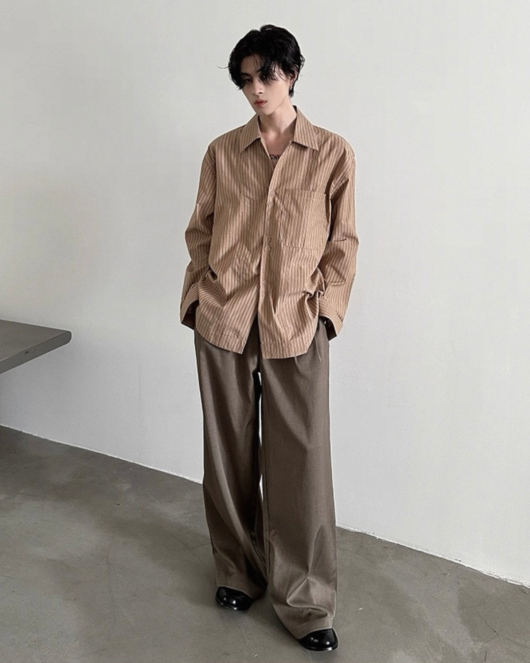 ストライプシャツ  Ril 5843