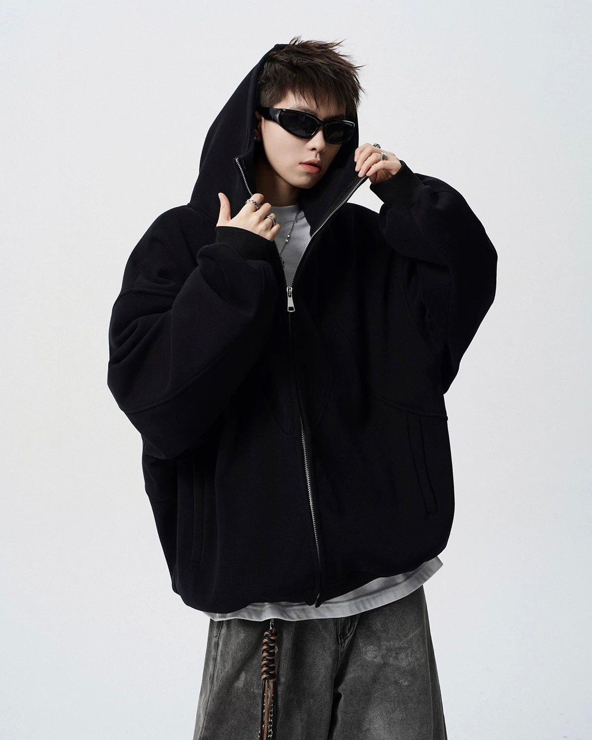REIRIE ジップアップパーカー ハイネックジップアップパーカー Ril 5853 – Rillfy