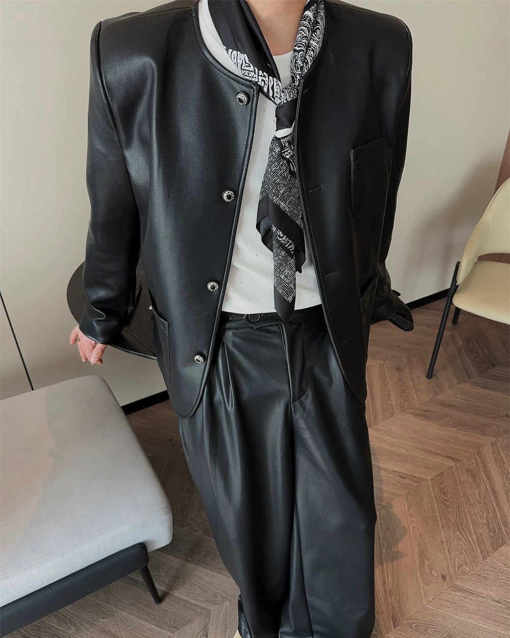 フェイクレザーセットアップ  Ril  5876