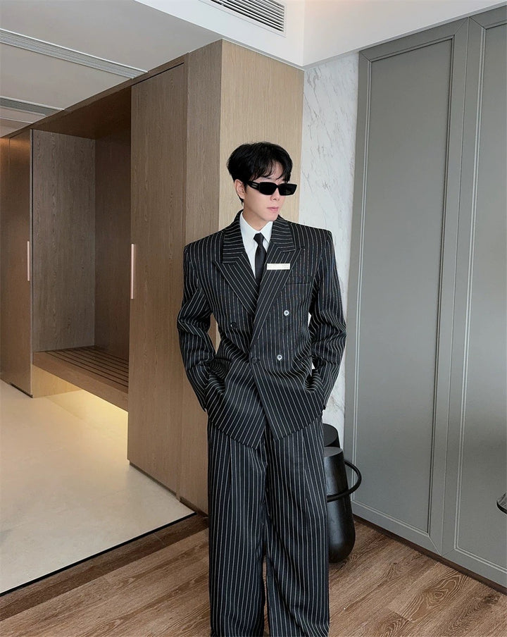 ストライプダブルスーツセットアップ  Ril  5877