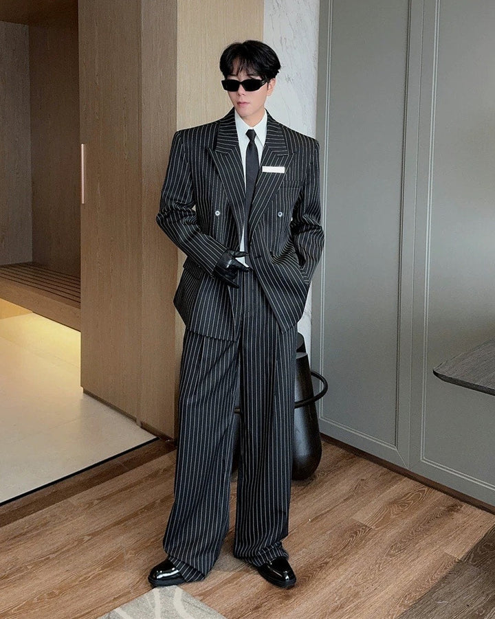 ストライプダブルスーツセットアップ  Ril  5877