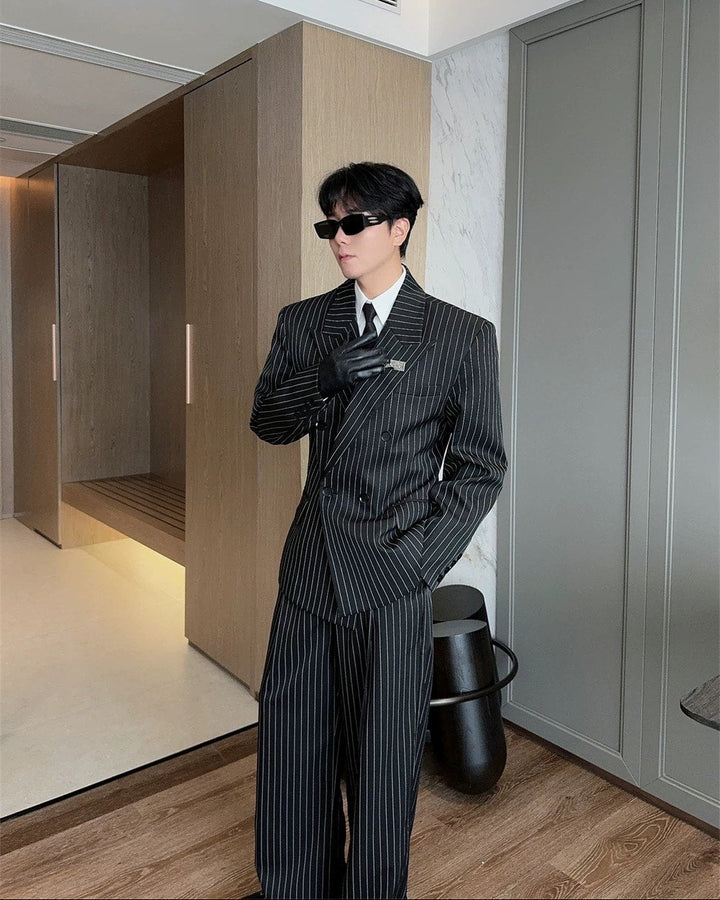 ストライプダブルスーツセットアップ  Ril  5877