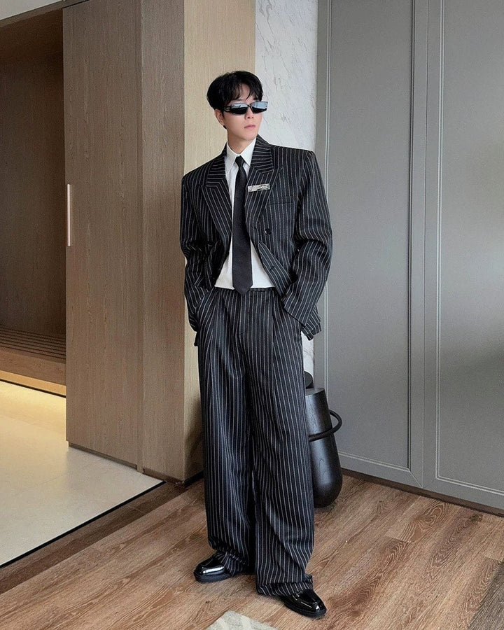 ストライプダブルスーツセットアップ  Ril  5877