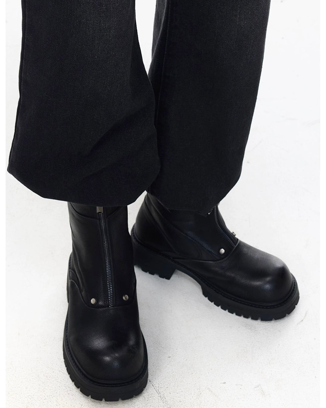 フロントジップボリュームソールブーツ Ril 5887