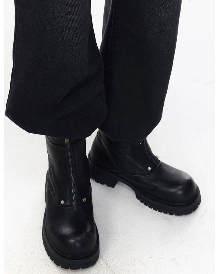 フロントジップボリュームソールブーツ Ril 5887