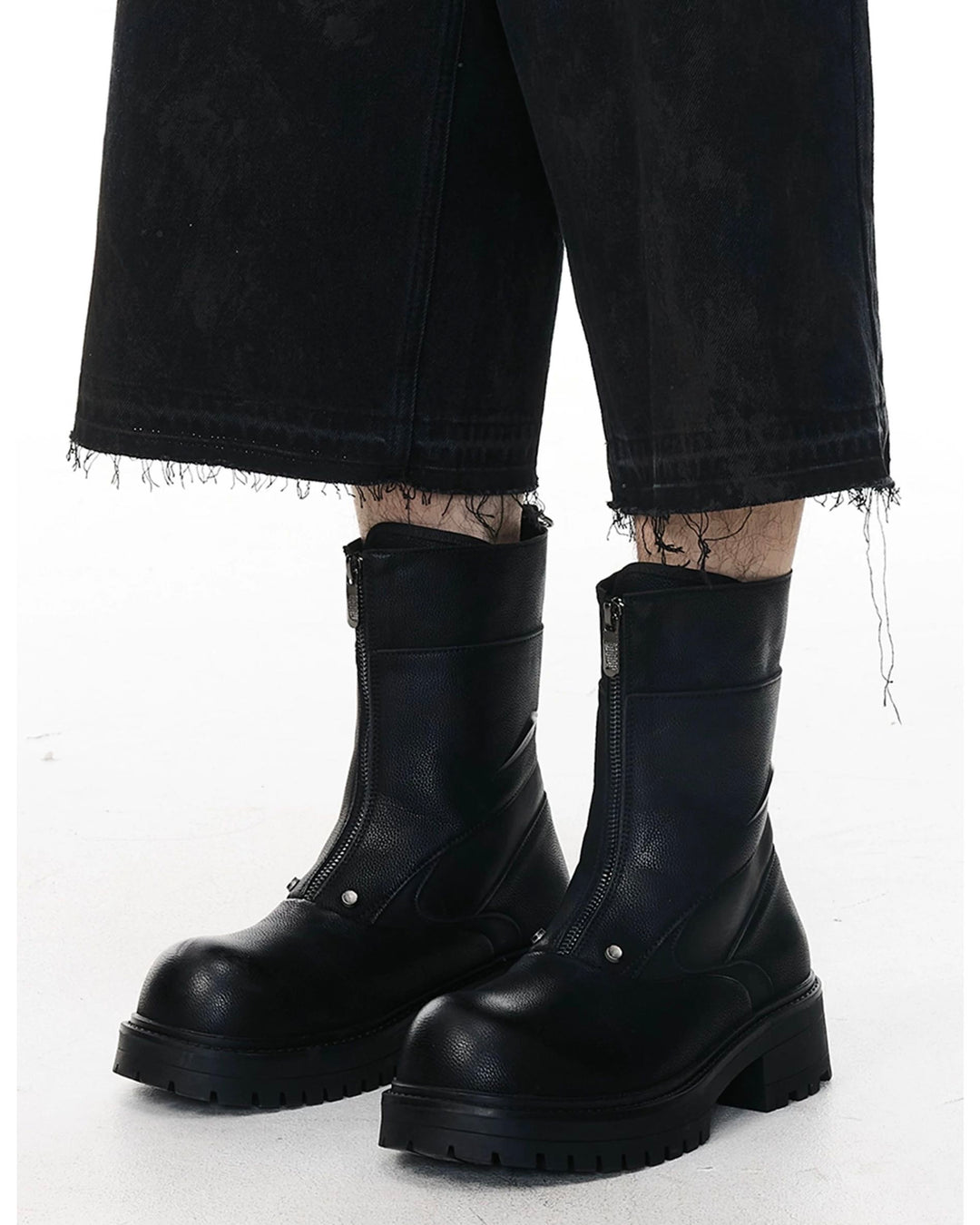 フロントジップボリュームソールブーツ Ril 5887