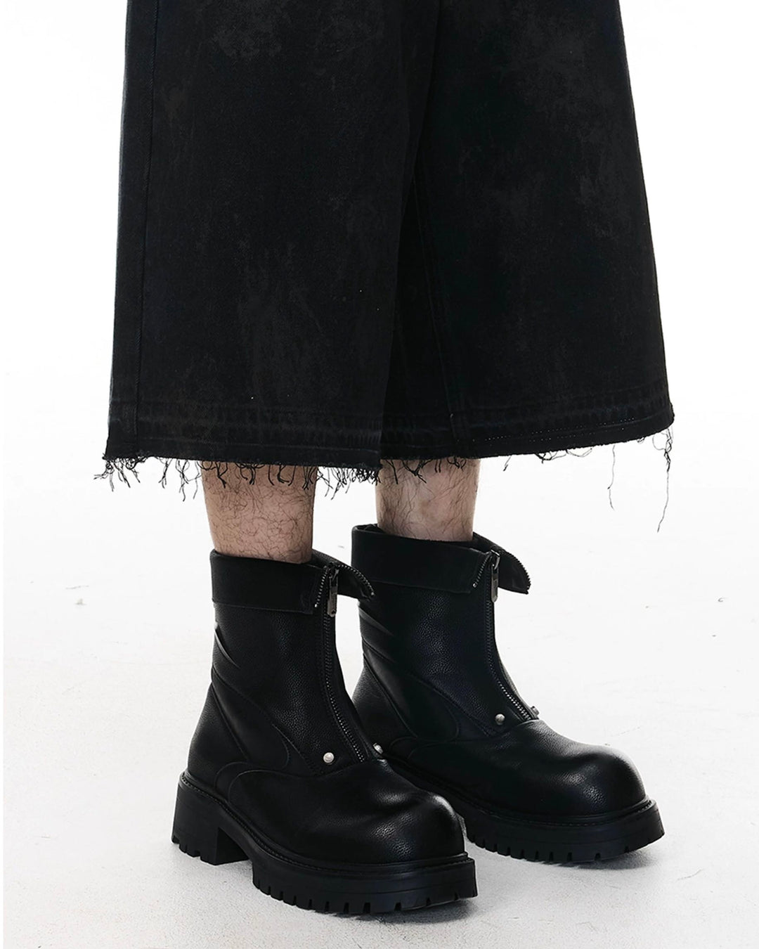 フロントジップボリュームソールブーツ Ril 5887