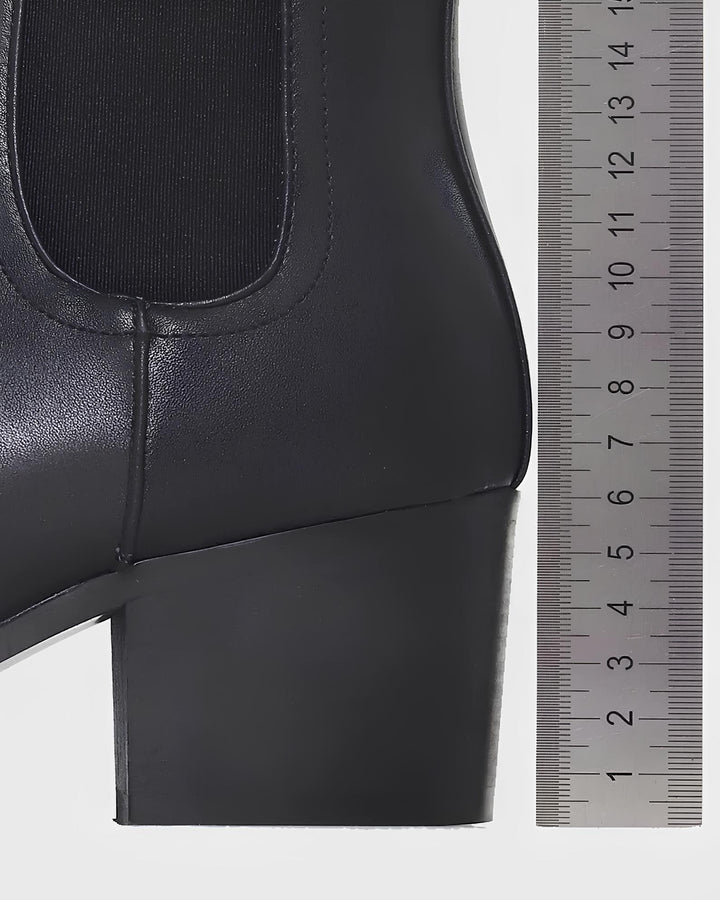 スリムシルエットミニマルショートブーツ Ril 5894