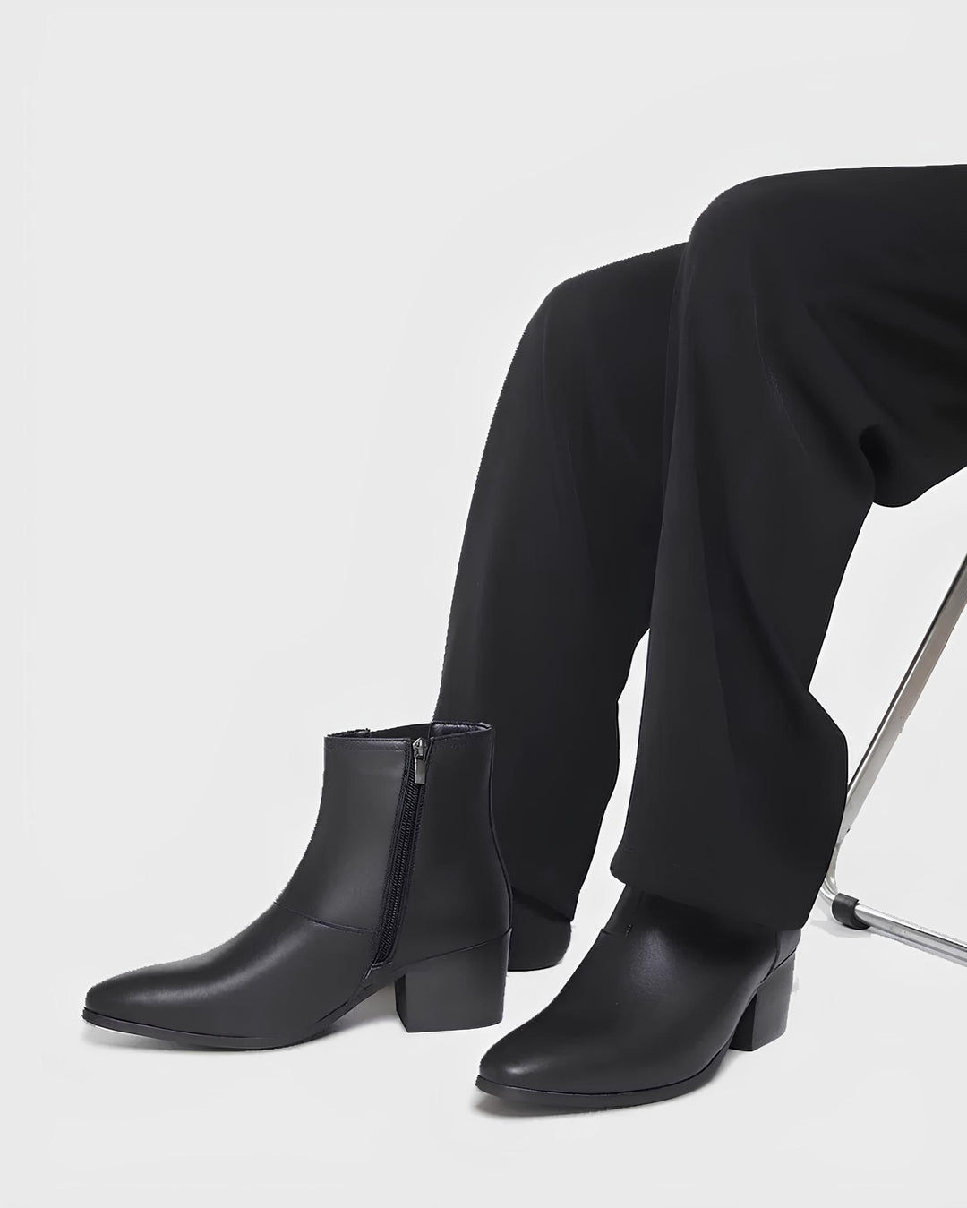 スリムシルエットミニマルショートブーツ Ril 5894