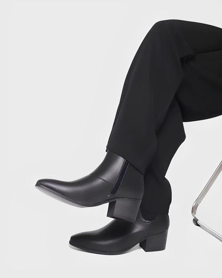 スリムシルエットミニマルショートブーツ Ril 5894