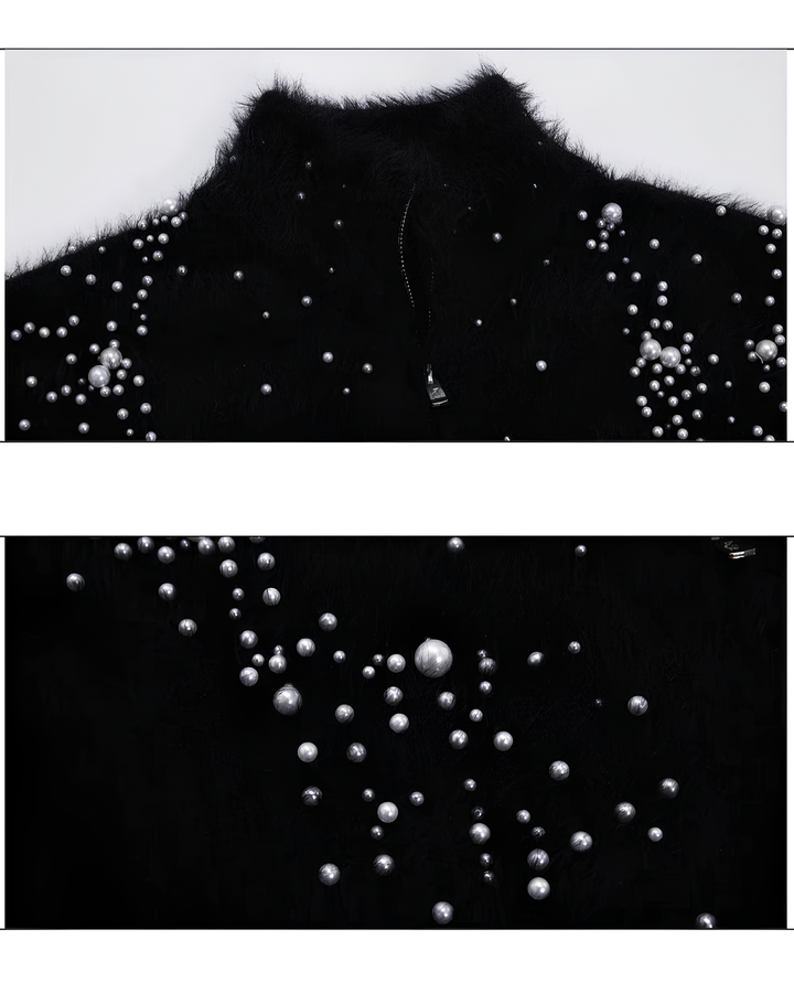 パールシャギー スタンドジップブルゾン Ril 5974