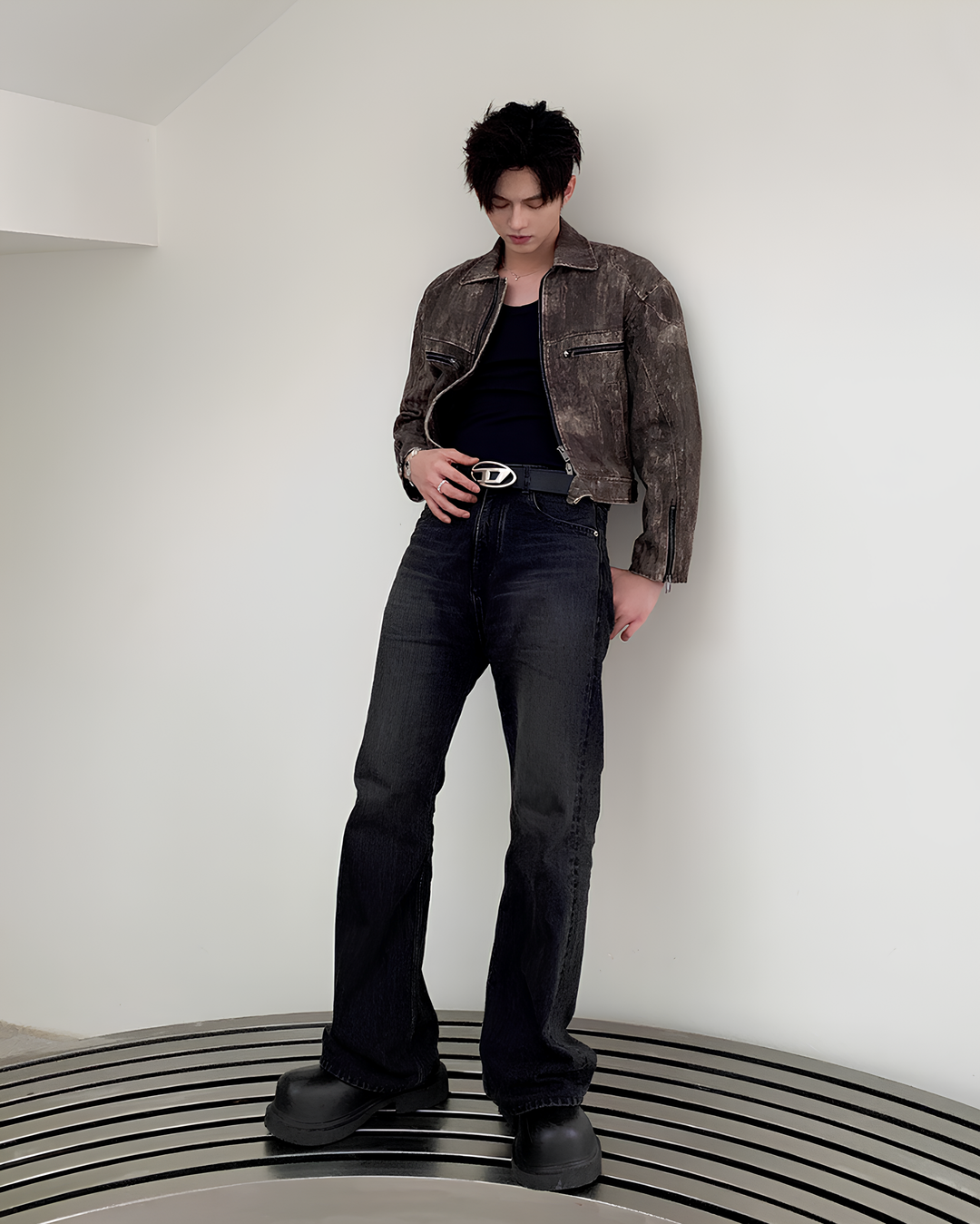 クロップドトラッカージャケット Ril 5912