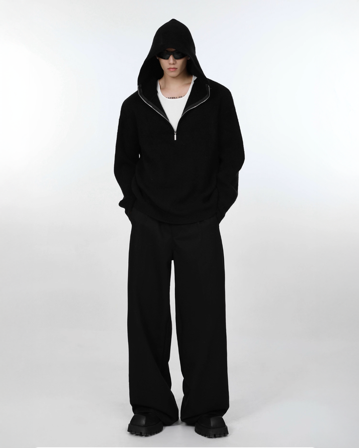 ハーフジップニットパーカー Ril 5903