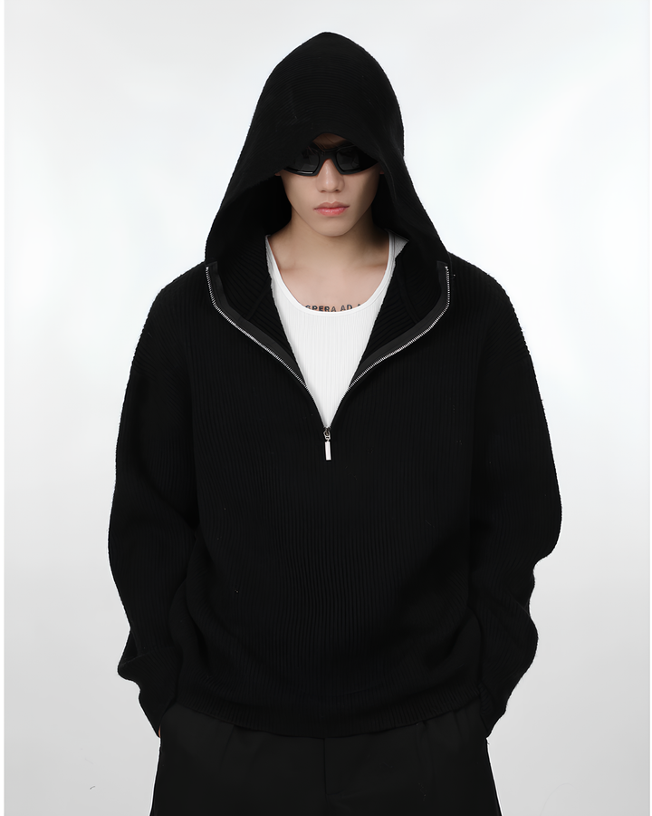 ハーフジップニットパーカー Ril 5903