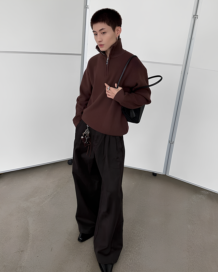 ハーフジップニットブルゾン Ril 5911