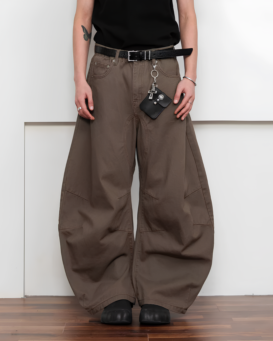 カーブレッグバギーパンツ Ril 5910